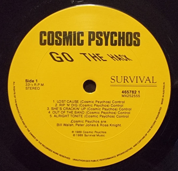 Cosmic Psychos : Go The Hack (LP, Album)