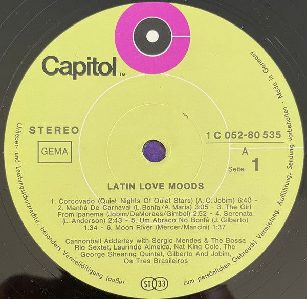 Various : Latin Love Moods (LP, Comp)