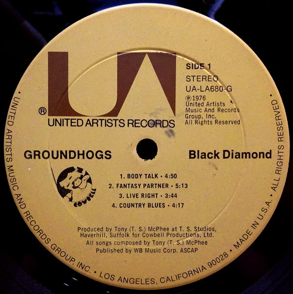Groundhogs* : Black Diamond (LP, Album, Ter)