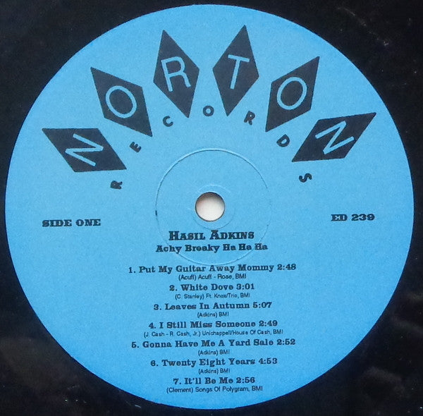 Hasil Adkins : Achy Breaky Ha Ha Ha (Commodity Country Stylings) (LP)