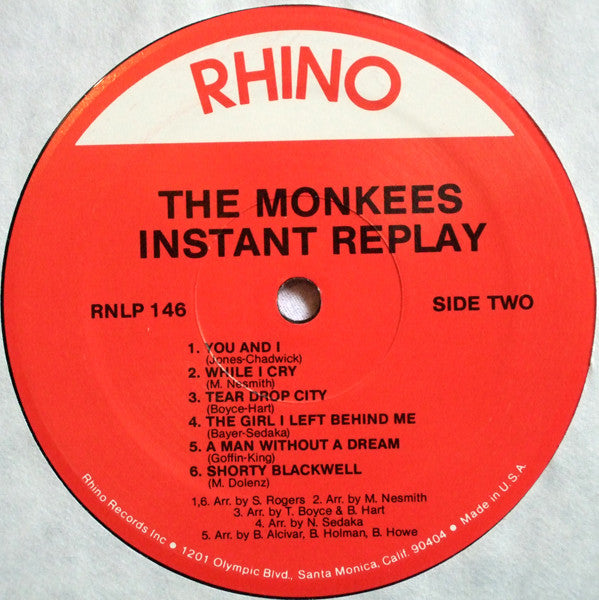 The Monkees : Instant Replay (LP, Album, RE)