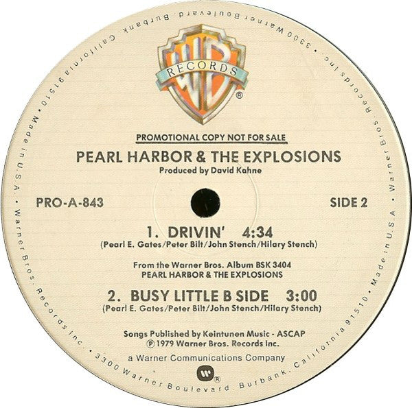 Pearl Harbor And The Explosions : You Got It (Release It) (12", Promo)