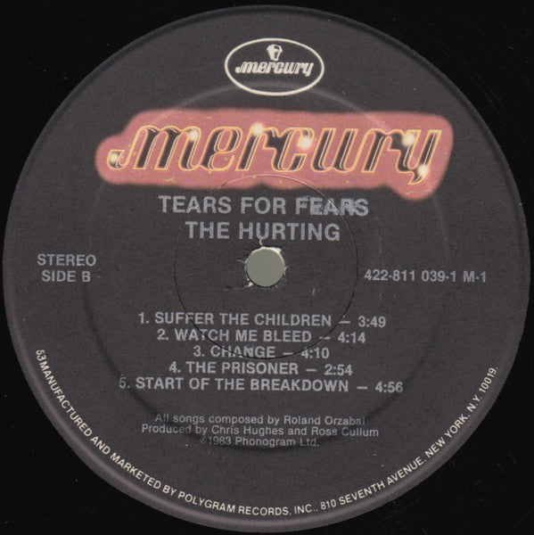 Tears For Fears : The Hurting (LP, Album, RE, Hau)