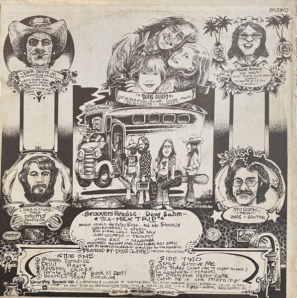 Doug Sahm Tex Mex Trip* : Groovers Paradise (LP, Album, San)