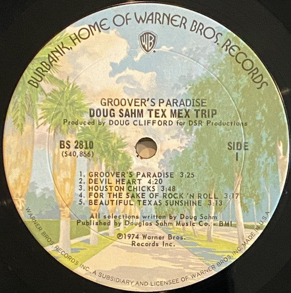 Doug Sahm Tex Mex Trip* : Groovers Paradise (LP, Album, San)