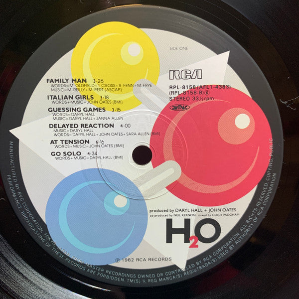 Daryl Hall & John Oates : H₂O (LP, Album, Dro)