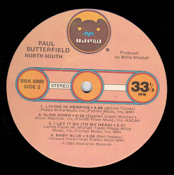 Paul Butterfield : North South (LP, Album, Jac)