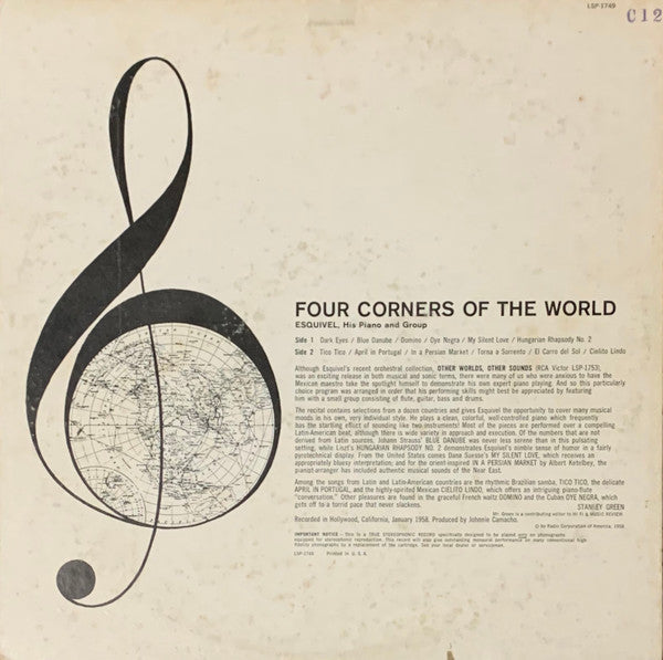 Esquivel And His Orchestra : Four Corners Of The World (LP, Album)