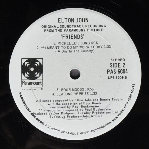 Elton John : Friends (LP, Album)