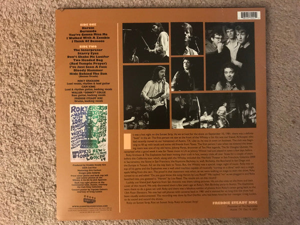 Roky Erickson And The Explosives : Live At The Whisky 1981 (LP, Ltd, Gre)