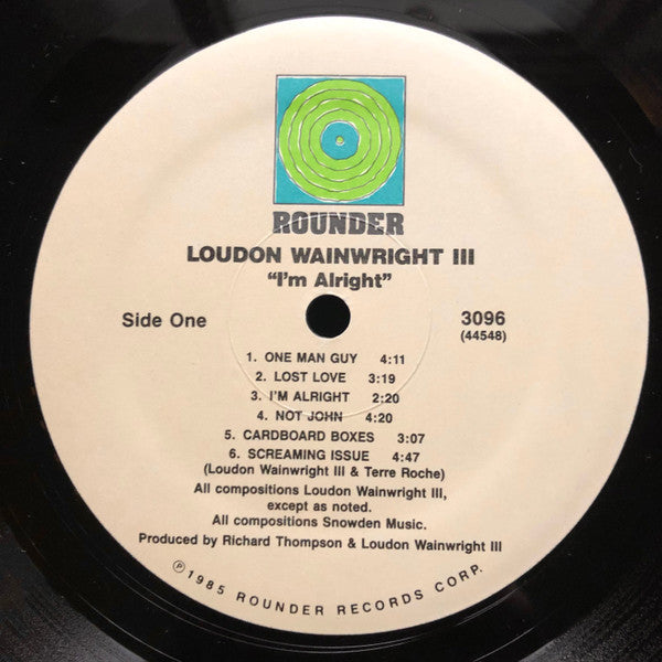 Loudon Wainwright III : I'm Alright (LP, Album)