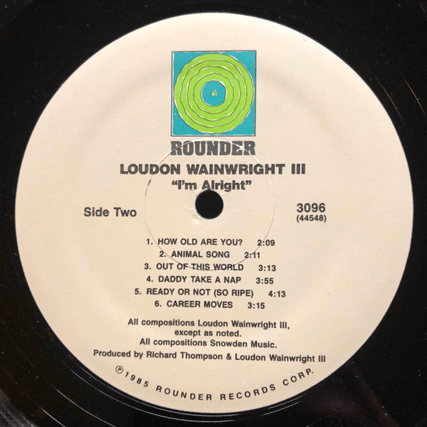 Loudon Wainwright III : I'm Alright (LP, Album)