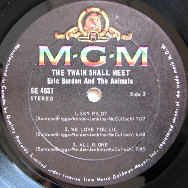 Eric Burdon & The Animals : The Twain Shall Meet (LP, Album, RP)