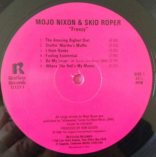 Mojo Nixon & Skid Roper : Frenzy (LP, Album)