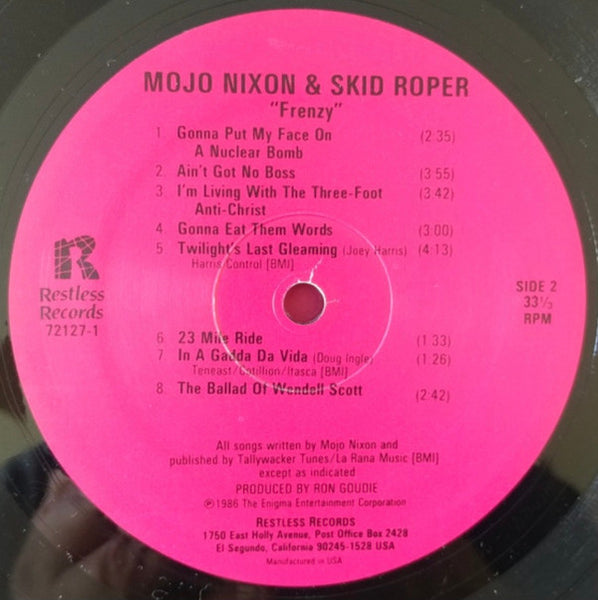 Mojo Nixon & Skid Roper : Frenzy (LP, Album)
