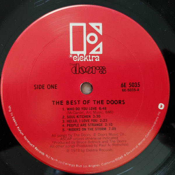 The Doors : The Best Of The Doors (LP, Comp, Club, RP, San)