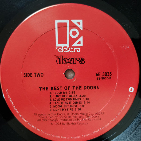 The Doors : The Best Of The Doors (LP, Comp, Club, RP, San)