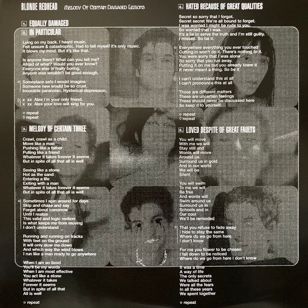 Blonde Redhead : Melody Of Certain Damaged Lemons (LP, Album, RE)