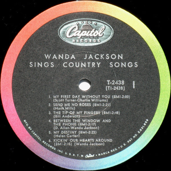 Wanda Jackson : Wanda Jackson Sings Country Songs (LP, Album, Mono, Scr)