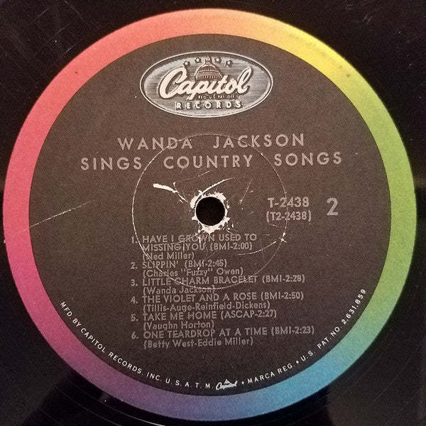 Wanda Jackson : Wanda Jackson Sings Country Songs (LP, Album, Mono, Scr)