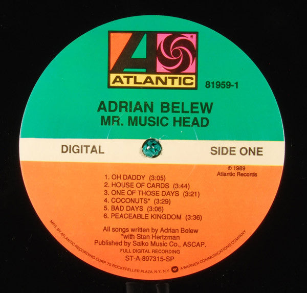 Adrian Belew : Mr. Music Head (LP, Album, SP )