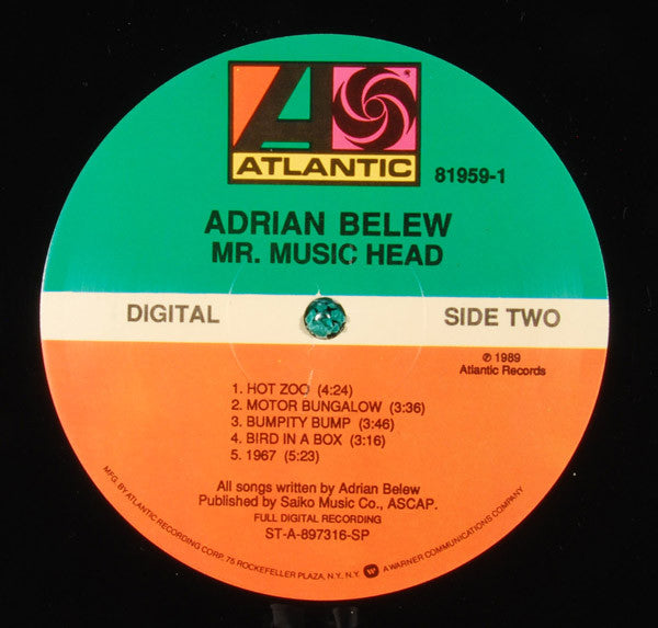 Adrian Belew : Mr. Music Head (LP, Album, SP )