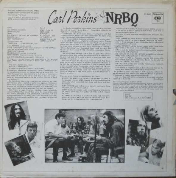 Carl Perkins And NRBQ : Boppin' The Blues (LP, Album, RP, Ter)