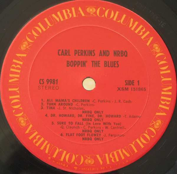 Carl Perkins And NRBQ : Boppin' The Blues (LP, Album, RP, Ter)