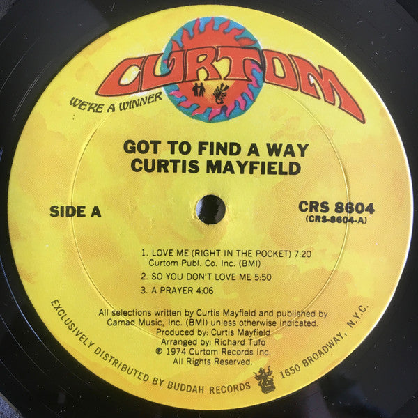 Curtis Mayfield : Got To Find A Way (LP, Album)