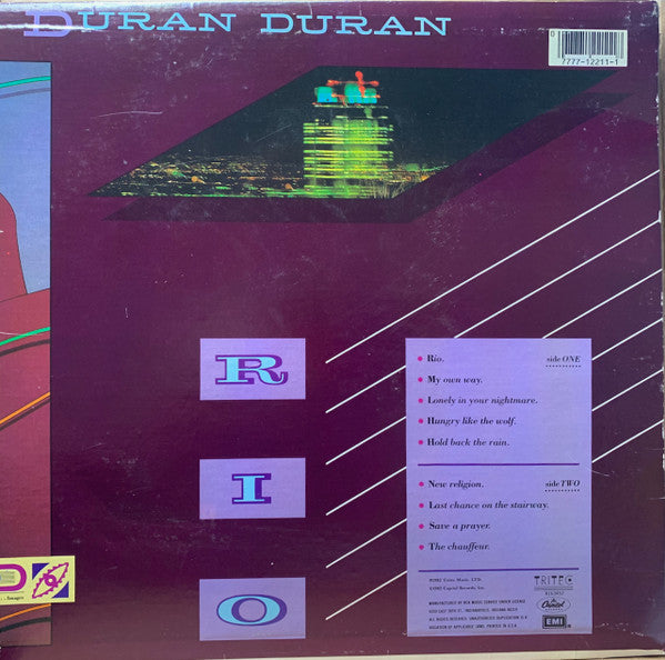 Duran Duran : Rio (LP, Album, Club)