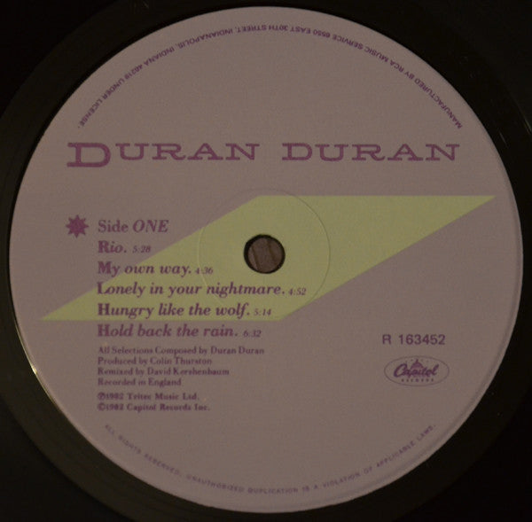 Duran Duran : Rio (LP, Album, Club)