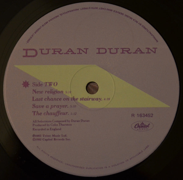 Duran Duran : Rio (LP, Album, Club)