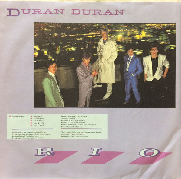 Duran Duran : Rio (LP, Album, Club)