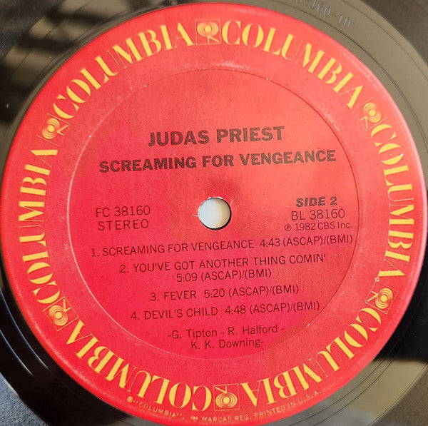 Judas Priest : Screaming For Vengeance (LP, Album, Car)