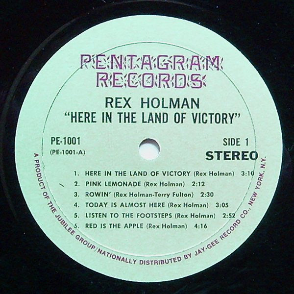 Rex Holman : Here In The Land Of Victory (LP, Album)
