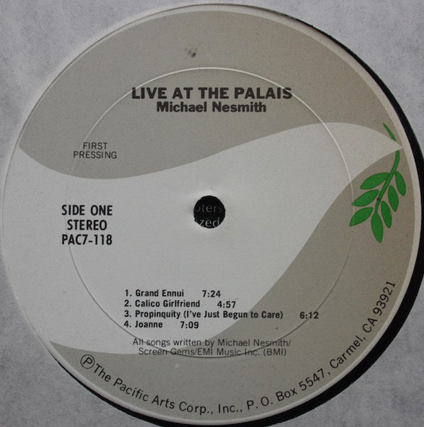 Michael Nesmith : Live At The Palais (LP, Album, Ter)