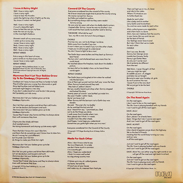The Chipmunks : Urban Chipmunk (LP, Album, Ind)