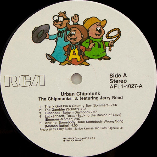 The Chipmunks : Urban Chipmunk (LP, Album, Ind)