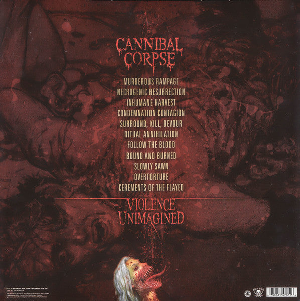 Cannibal Corpse : Violence Unimagined (LP, Album, RE, Red)