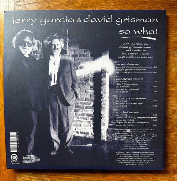 Jerry Garcia & David Grisman : So What (2xLP, Album, RSD, RE)