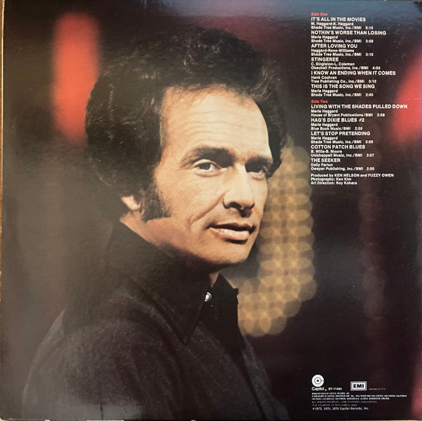 Merle Haggard And The Strangers (5) : It's All In The Movies (LP, Win)