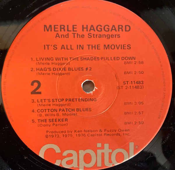 Merle Haggard And The Strangers (5) : It's All In The Movies (LP, Win)