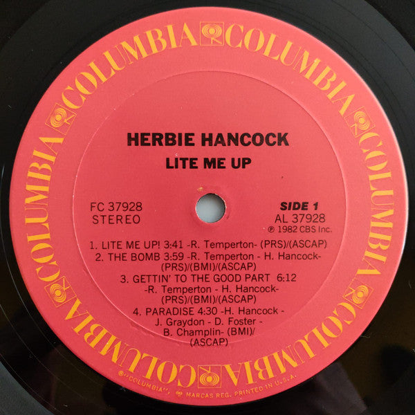 Herbie Hancock : Lite Me Up (LP, Promo)