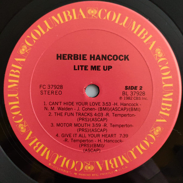Herbie Hancock : Lite Me Up (LP, Promo)