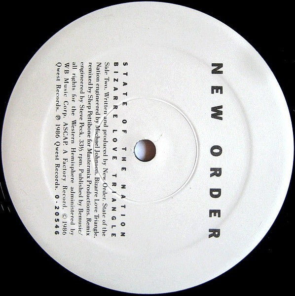 New Order : Bizarre Love Triangle (12")