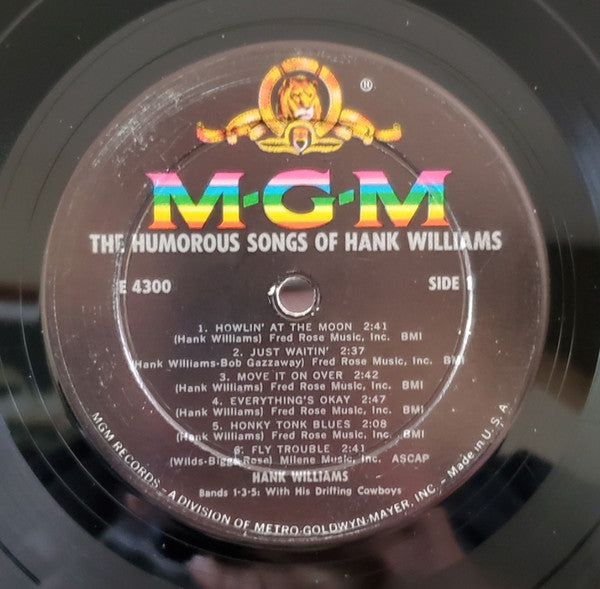 Hank Williams : Sings Kaw-Liga And Other Humorous Songs (LP, Comp, Mono)