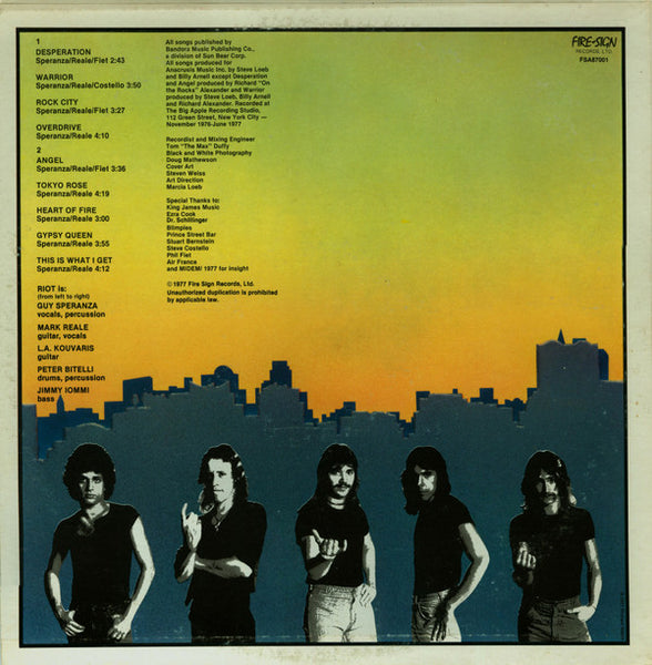 Riot (4) : Rock City (LP, Album)