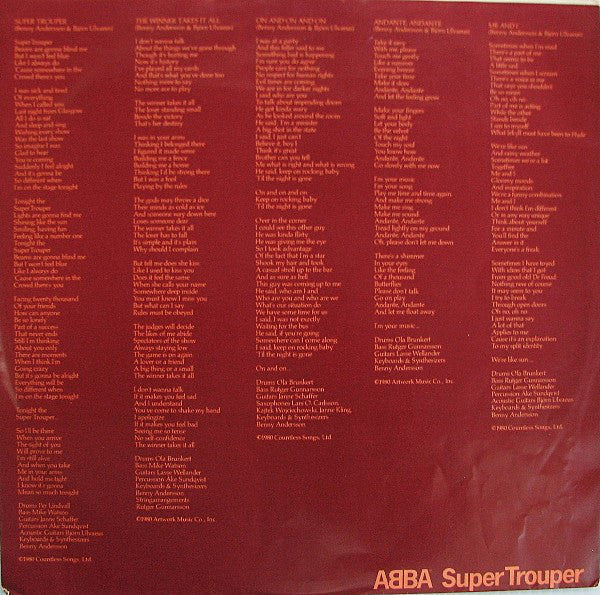 ABBA : Super Trouper (LP, Album, MO)