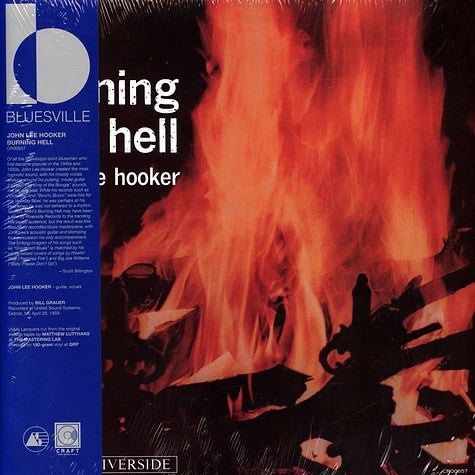 John Lee Hooker : Burning Hell (LP, Album, RE, 180)