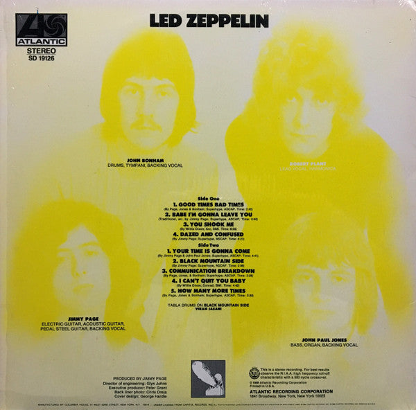 Led Zeppelin : Led Zeppelin (LP, Album, Club, RE, Col)